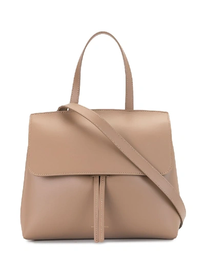 Shop Mansur Gavriel Mini Lady Tote Bag In Brown
