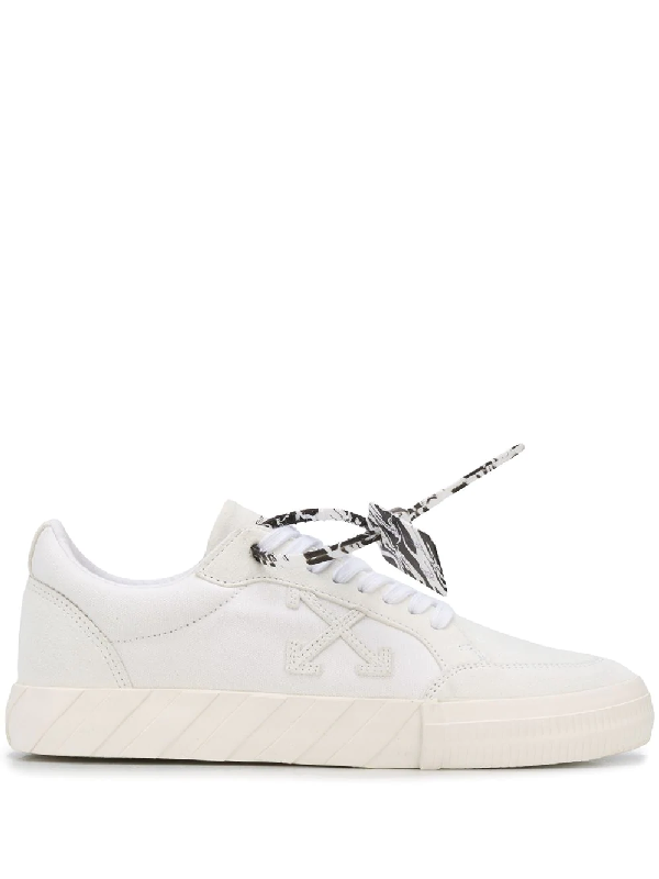 Off-white Zip-tag Low-top Sneakers In White | ModeSens