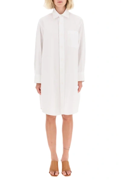 Shop Marni Maxi Shirt Dress In White