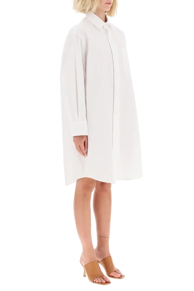 Shop Marni Maxi Shirt Dress In White