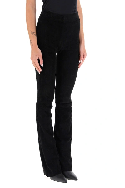 Shop Drome Suede Trousers In Black