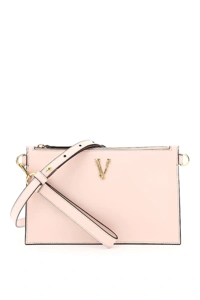 Shop Versace Virtus Clutch In Pink