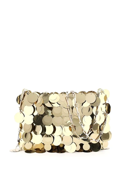 Shop Rabanne Iconic 1969 Sparkle Bag In Gold