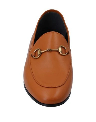 Shop Gucci Loafers In Tan