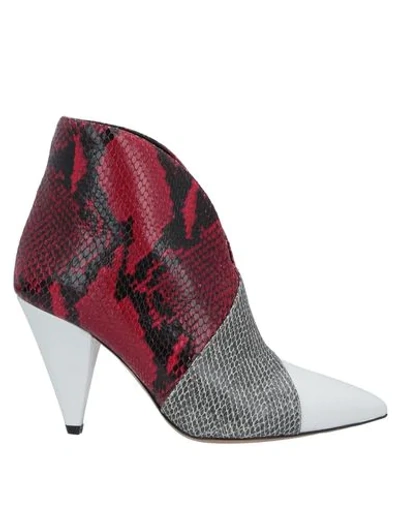 Shop Isabel Marant Ankle Boot In Red