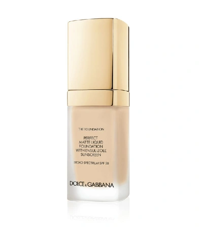 Shop Dolce & Gabbana Perfect Matte Liquid Foundation In Neutral