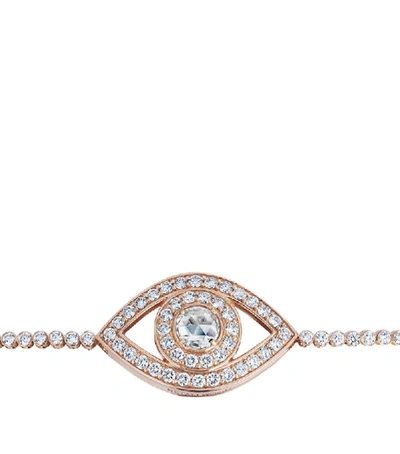 Shop Netali Nissim Rose Gold And Diamond Protected Bracelet