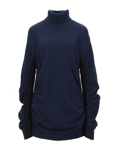 Shop Mm6 Maison Margiela Turtlenecks In Dark Blue