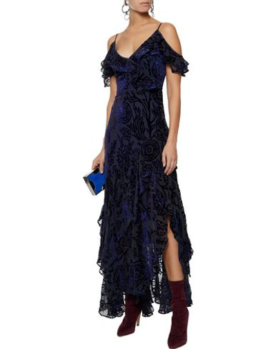 Shop Peter Pilotto Long Dresses In Dark Blue