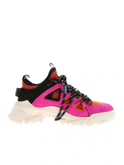 Mcq By Alexander Mcqueen Orbyt Mid Sneakers In Fuchsia And 