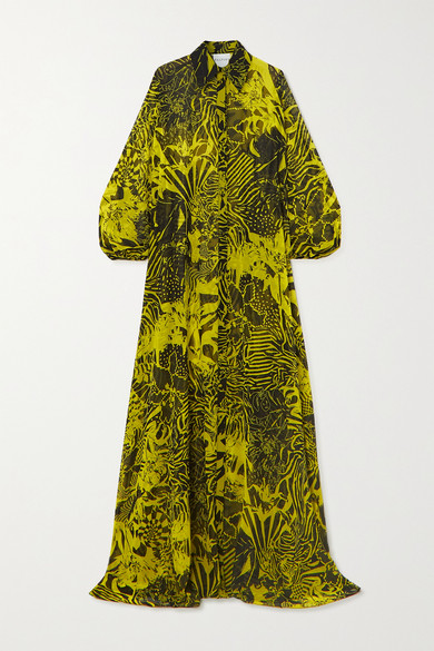 chiffon maxi shirt