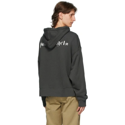 Shop Palm Angels Black Cactus Hoodie