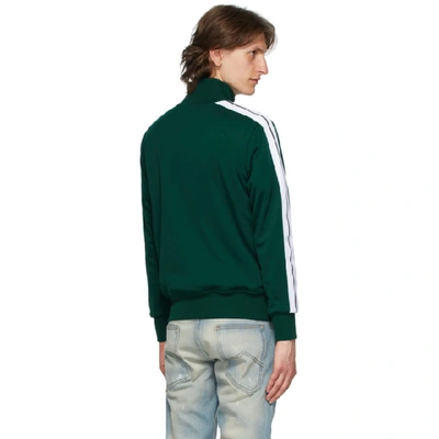 Shop Palm Angels Green Classic Track Jacket In Dark Green