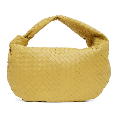 Shop Bottega Veneta Yellow Intrecciato 'the Jodie' Bag In 7142 Corn G