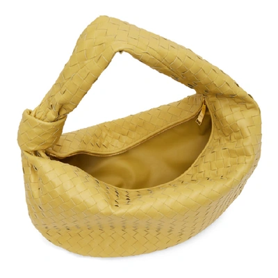 Shop Bottega Veneta Yellow Intrecciato 'the Jodie' Bag In 7142 Corn G
