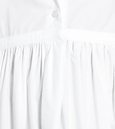 Shop Brock Collection Romilda Stretch-cotton Midi Dress In White