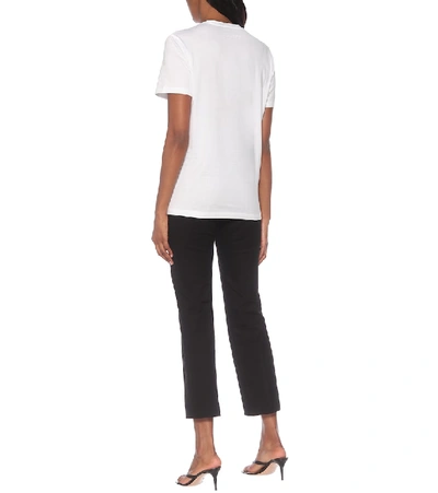 Joseph Round-neck Relaxed-fit Cotton-jersey T-shirt In White