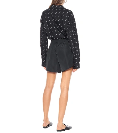 Shop Balenciaga Technical Shorts In Black