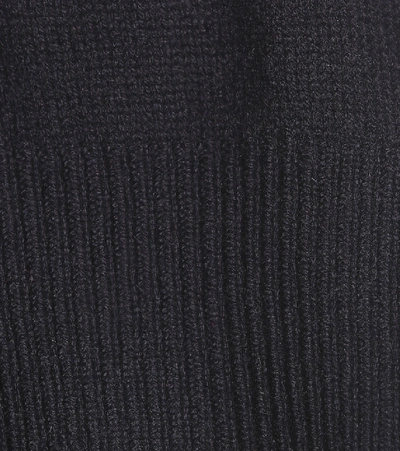 Shop Jil Sander Oversized Cashmere Knit Top In Blue