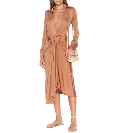 Gianvito Rossi 10mm Metallic Leather Thong Sandals In Gold