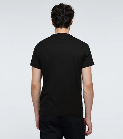 Burberry Black Tb Monogram New Parker T-shirt In Black