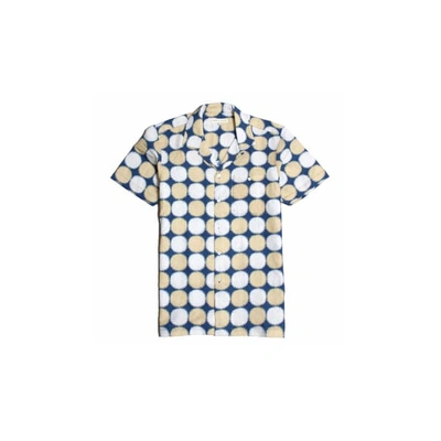 Shop Far Afield Selleck Short Sleeve Shirt - Blazing Monaco Blue