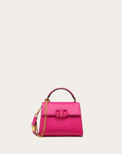 vsling grainy calfskin handbag