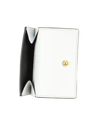 Shop Moschino Woman Wallet White Size - Soft Leather