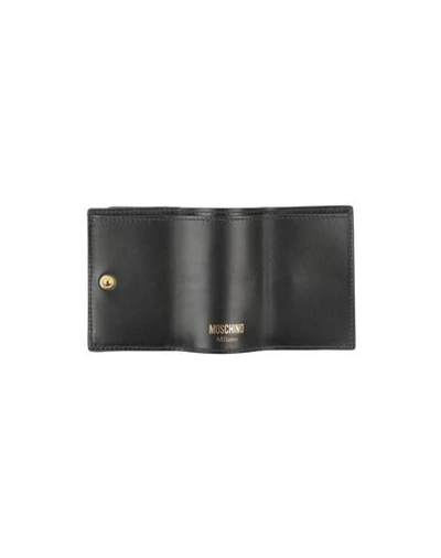 Shop Moschino Woman Wallet Black Size - Soft Leather