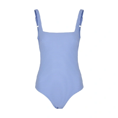 Shop Heidi Klein Bora Bora Light Blue Lace-up Swimsuit