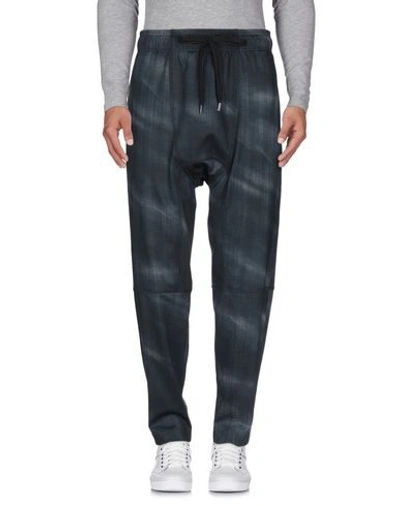 Shop Tom Rebl Casual Pants In Steel Grey