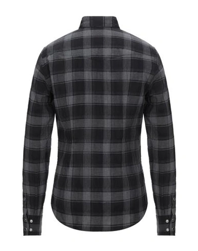 Shop Dolce & Gabbana Man Shirt Black Size 14 ½ Cotton, Polyester, Elastane