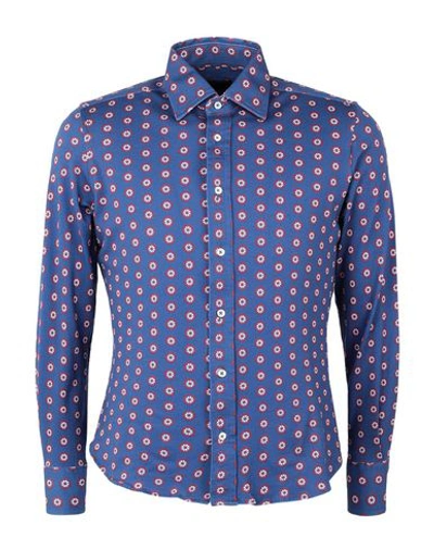 Shop Luchino Camicie Shirts In Blue