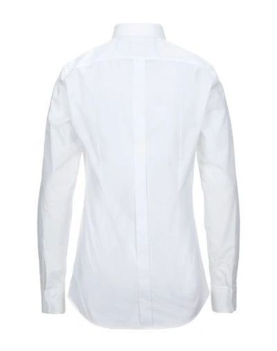 Shop Dolce & Gabbana Man Shirt White Size 15 ¾ Cotton, Wool, Acrylic, Polyester