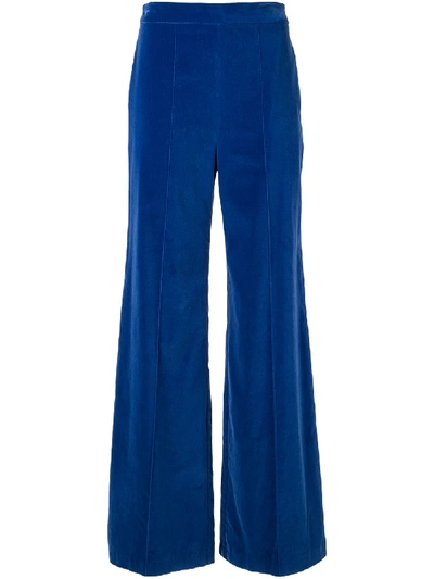 Shop Macgraw Rebellion Wide Leg Trousers In Blue