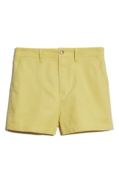 Shop Madewell Camp Shorts In Crisp Pear