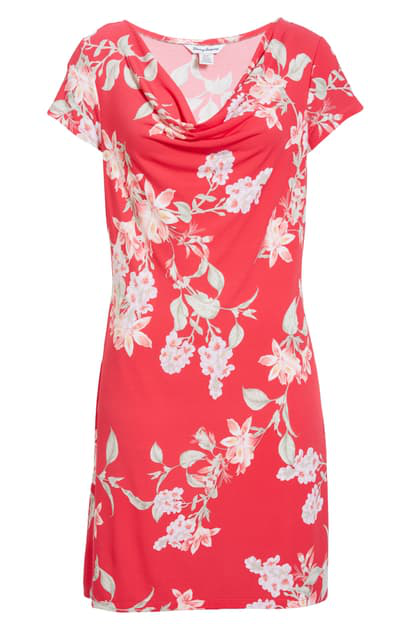 cowl neck shift dress