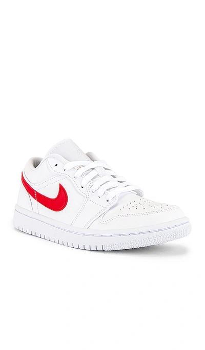 Shop Jordan 1 Low Sneaker In White & University Red