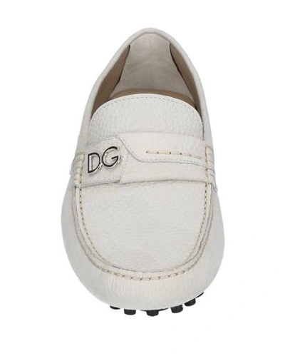 Shop Dolce & Gabbana Loafers In Light Grey