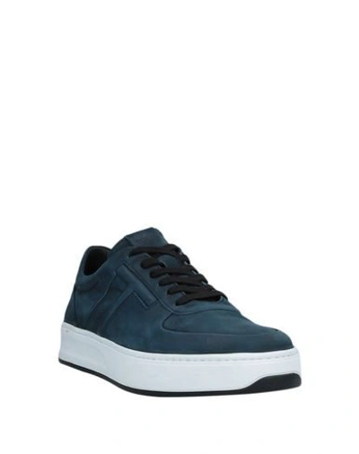 Tod's Side T Low-top Sneakers In Blue