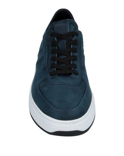 Tod's Side T Low-top Sneakers In Blue