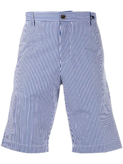 Shop Myths Classic Chino Shorts In Blue