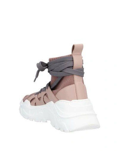 Shop Agnona Sneakers In Dove Grey