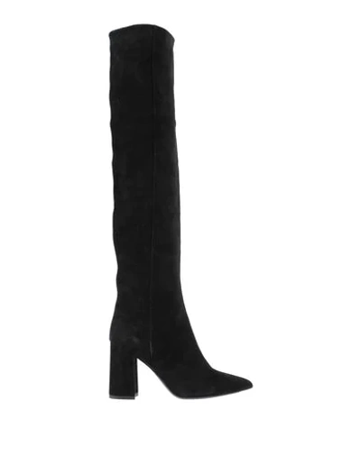 Shop Tabitha Simmons Knee Boots In Black
