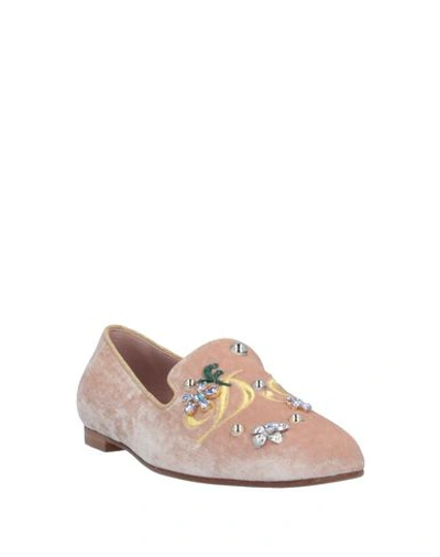 Shop Dolce & Gabbana Loafers In Pale Pink