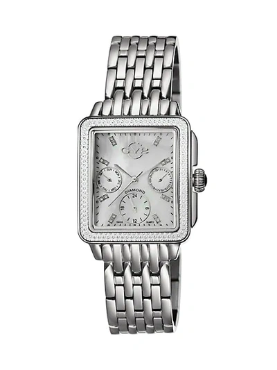 Shop Gv2 Women's Bari Multi Silvertone Stainless Steel Diamond Watch