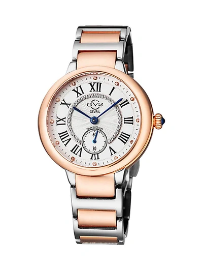 Shop Gv2 Rome Rose Goldtone Stainless Steel Bracelet Watch