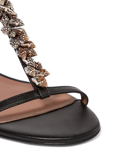 Shop Tabitha Simmons Woman Sandals Black Size 9.5 Soft Leather