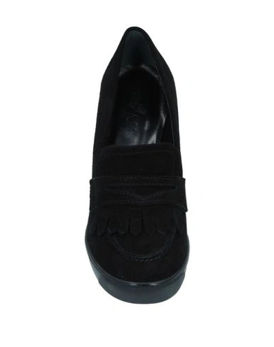 Shop Hogan Loafers In Black