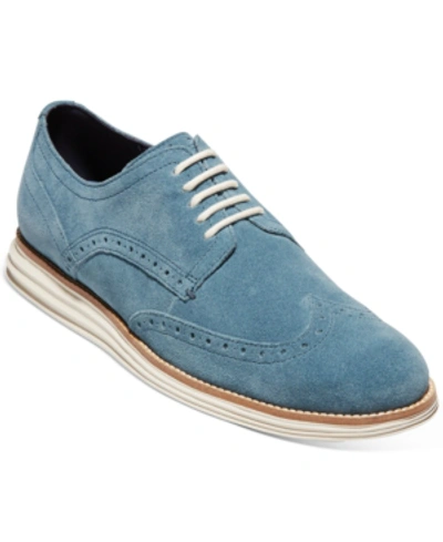 Shop Cole Haan Men's Øriginalgrand Wingtip Oxfords Men's Shoes In Blue
